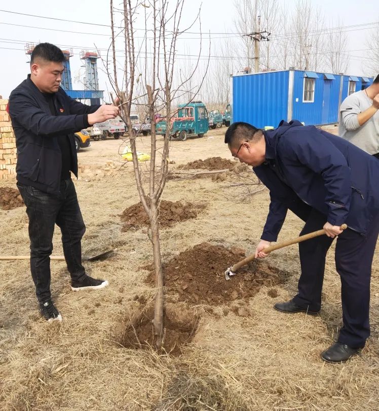 “綠水青山黨旗揚 一心向黨守初心”植樹節活動(圖2)